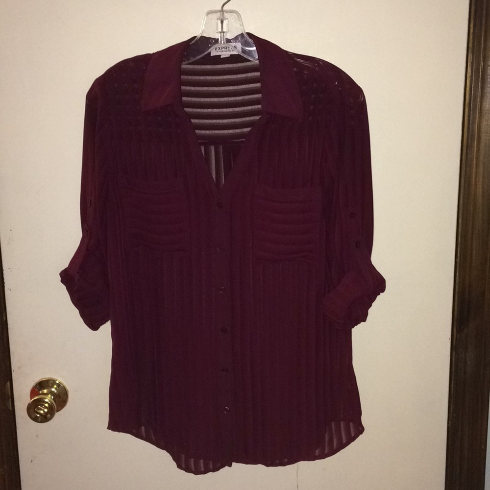 Maroon portfolio shirt